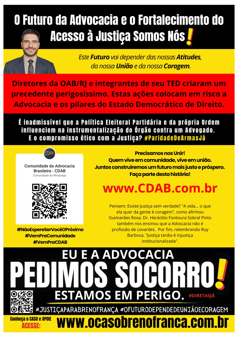 Folheto: O Futuro da Advocacia e o Fortalecimento do Acesso à Justiça Somos Nós